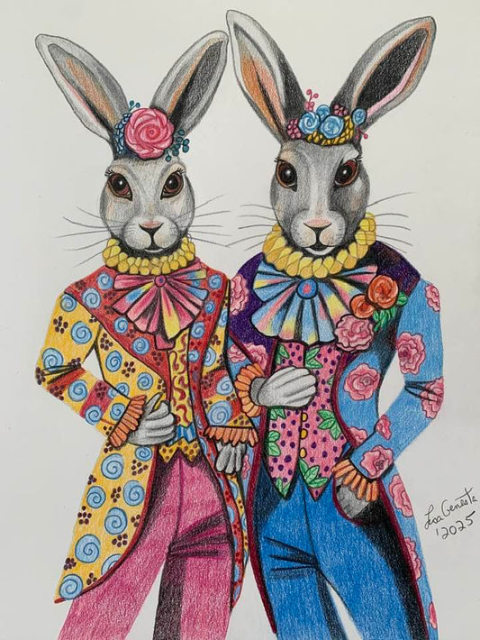 Two Stylish Hares