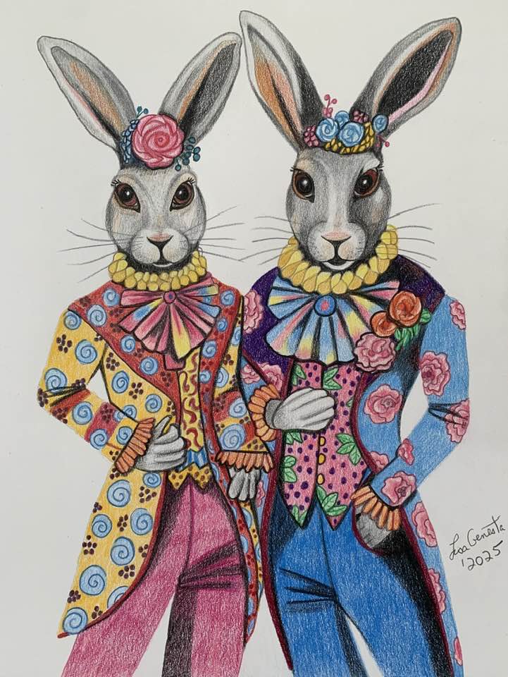 Two Stylish Hares